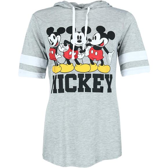 Disney Mickey Mouse Hooded Football Shirt size small - Picture 1 of 5